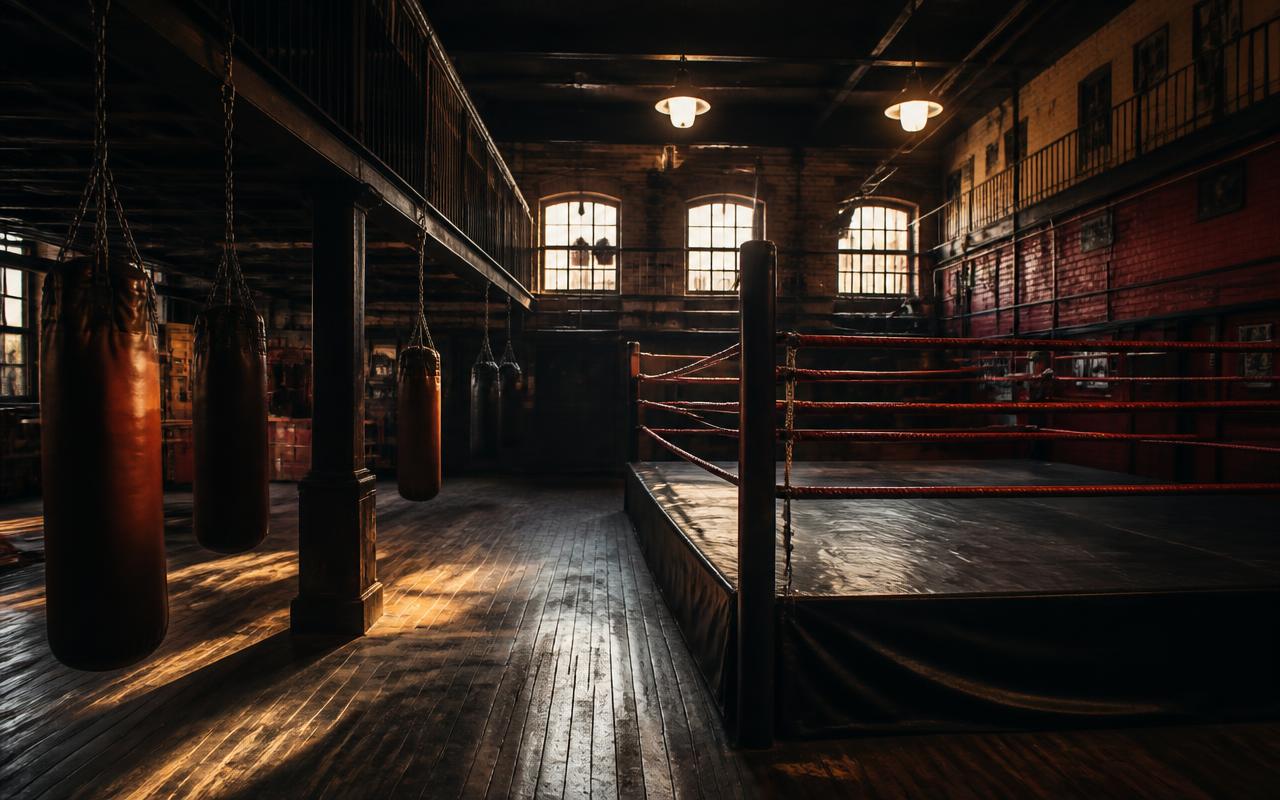 Interior of a UK combat sports gym